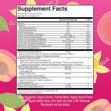Maryruth Organics Multivitamin for Women 40+ | Womens Multivitamin Liposomal | Immune Support Supplement | Energy Supplements & Sleep Aid | Methylated Multivitamin | Vegan | Sugar | Non-GMO | 14 Servings