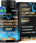 NUTRAHARMONY Glucosamine Chondroitin Msm Collagen | Fsa Hsa Eligible | Joint Support Supplement 2800 Mg | Made In Usa | Fsa Approved Product Items | Flexibility Nutritional Vitamins | For Men & Women, 120 Capsules