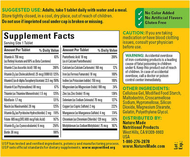 Nature Made Multi Complete Tablets 130 Ea (Pack Of 5)