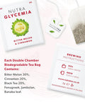 Nutra Tea NUTRAGLYCEMIA - Glycemia Tea | Bitter Melon Tea - Includes Bitter Melon Fenugreek & Banaba Leaf - 60 Enveloped Tea Bags - by - Herbal Tea - (3 Pack)