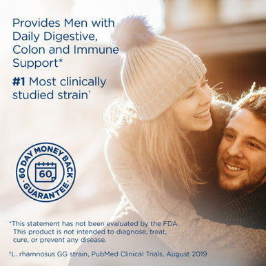 ReLife Adult Probiotic Ultimate Flora Mens Care Probiotic Supplement Gluten Dairy Soy 90 Billion CFU 30 Vegetarian Capsules