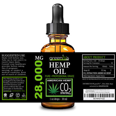 Greenive 28,000Mg Hemp Oil With Vegan Omegas C02 Extraction (2)