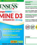 StrongerBones: Healthy Bones & Immune Function - Vitamin D3 25 mcg by Jensens (100 vegecaps)