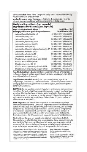 Garden of Life Dr. Formulated Once Daily Men 50-Billion Probiotics 30 Vegetarian Capsules