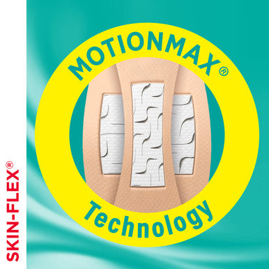 Band-Aid Brand Skin-Flex Adhesive Bandages For First Aid & Wound Care Of Minor Cuts, Scrapes & Burns, Flexible Sterile Bandages Great For Fingers, Hands & Knees, Assorted Sizes, 60 Ct