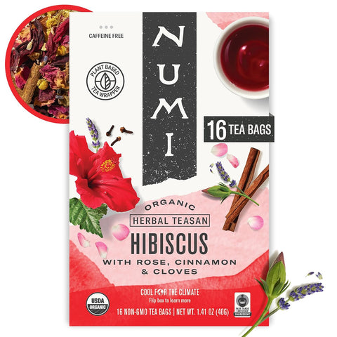 Numi Organic Matcha Toasted Rice Tea, 100 Green Tea Bags, Medium Caffeine