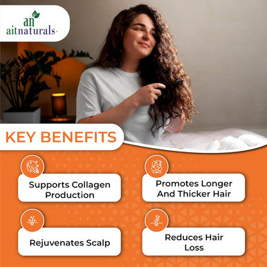 Aitnaturals Hair Vitamin 60 Gummies (Strawberry) with Vitamin C Biotin & Folic Acid Supports Healthy Hair Nail & Skin Protects Hair Follicles & Reduces Breakage | Multivitamins for Hair Growth