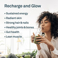 Organika Enhanced Collagen Vitality With Organic Matcha Powder- Sustained Energy And Antioxidant Collagen- 250G