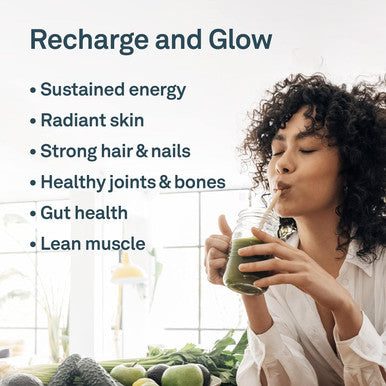 Organika Enhanced Collagen Vitality With Organic Matcha Powder- Sustained Energy And Antioxidant Collagen- 250G