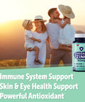 Yuve Natural Vegan Zinc Supplements 50Mg, Immune Support, Fast Relief From Colds And Flu, Acne Free Skin, Healthy Hormone Levels, Non-Gmo, Gluten & Sugar Free - 100 Vegetarian Tablets