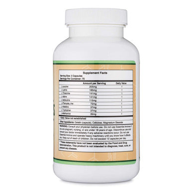 Beta Alanine Capsules Bulk (1.5 Gram Servings, 240 Capsules) for Muscle Fatigue and Endurance (Manufactured and Tested in The USA) by Double Wood Supplements