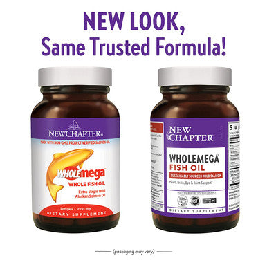 New Chapter Wholemega Whole Fish Oil 120 Softgels