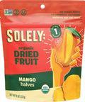 SOLELY Organic Dried Mango Halves, Large (Pack of 1) | One Ingredient | Vegan | Non-GMO | No Added Sugar