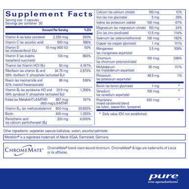 Pure Encapsulations Nutrient 950 90 vcaps