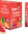 Ener-C Tangerine Grapefruit Multivitamin Drink Mix Powder Vitamin C 1000Mg & Electrolytes - Real Fruit Juice Natural Energy & Immune Support For Women & Men - Non-Gmo Vegan & Gluten - 30 Count