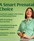 MegaFood Baby & Me 2 Prenatal Vitamin And Minerals - Vitamins For Women - With Folate (Folic Acid Natural Form) Choline Iron Iodine And Vitamin C Vitamin D And More - 60 Tabs (30 Servings)