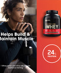 Optimum Nutrition (On) Gold Standard 100% Whey Protein Powder Primary Source Isolate 24 Grams Of Protein For Muscle Support And Recovery - Double Rich Chocolate 5 Lbs 74 Servings (2.27 Kg)
