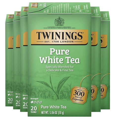 Twinings Lemon & Ginger, Caffeine-Free Herbal Tea Bags, 100 CT Box (1 Pack) | Spicy & Tangy, Ginger, Lemon Peel, Lemongrass, Blackberry Leaves, Soothe Digestion, 100 Foil Lined Individually Wrapped Bags