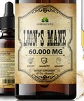 HERBALICIOUS Lion S Mane Liquid Mushroom Supplement Premium Mushroom Extract Brain Supplement For Memory Focus, Clarity And Nerve Support Non-Gluten And Non-Gmo Supplement Lions Mane 2 Fl Oz