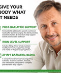 Bariatric Multivitamin - 45 Mg Iron Supplements - Made In Usa - For Women & Men - All-In-One 21 Essential Vitamins - Gastric Sleeve Support - Of Sugar Gluten & Soy - 90 Capsules