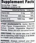 Deva Vegan B12 Sublingual - Vegan - Gluten - 90 Sublingual Tablets