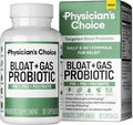 Physician'S Choice Bloat & Gas Probiotic 5-in-1 Proactive Support + Daily Relief - Digestion & Gut Health- Herbals Digestive Enzymes Post & Prebiotics - Gas Relief for Adults - Women & Men - 30ct