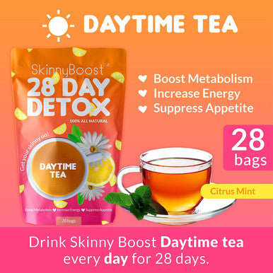 Skinny Boost - My Best Life Bundle - Skinny Boost Detox Pack-1 Daytime Tea(28 Bags)1 Evening Detox Tea(14 Bags), 1 Sugar Free Apple Cider Vinegar Gummies(60 Vegan), Lean Greens Plus Superfood Powder