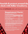 Eu Natural Urinary Tract Supplement Duo Killer Cranberry Capsules & Urinary Harmony Gummies - UT Defense blends D-mannose & Hibiscus + Cranberry Pine Bark Propolis & Vitamin D Clinical Strength Ingredients