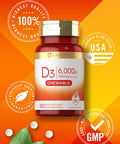 Carlyle Chewable Vitamin D3 6000 Iu Tablets | 180 Count | Natural Berry Flavor | Vegetarian, Non-Gmo And Gluten Free