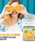 Liposomal Vitamin C 1600mg Per Serving 180 Veggie Capsules High Absorption Ascorbic Acid LypoSpheric Vitamin C Complex Immune Support Supplement with Powerful Antioxidants and Collagen Booster