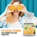 Liposomal Vitamin C 1600mg Per Serving 180 Veggie Capsules High Absorption Ascorbic Acid LypoSpheric Vitamin C Complex Immune Support Supplement with Powerful Antioxidants and Collagen Booster