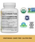 Garden of Life Vitamin C For Adults With Antioxidants and Citrus Bioflavonoids Now Certified Organic Living Vitamin C Non Gmo Whole Food Vegetarian Nutritional Supplement 60 Count (30 Day Supply)