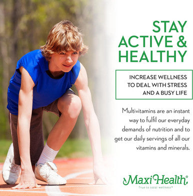 Maxi Health Teen Supreme HIS Vitamins for Boys Ages 12-17 - Multivitamin Capsules for Height Growth Energy Antioxidants & Nutrition Needs