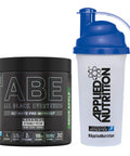 Applied Nutrition Bundle ABE Pre Workout 315g + 700ml Protein Shaker All Black Everything Preworkout Boosts Energy and Performance with Citrulline Creatine Beta Alanine (Sour Apple)
