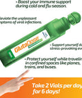 Glutadose Recovery Immunity Supplement - Liquid Vitamins Immune Support For Kids & Adults, Cold & Flu Care Package (Glutathione Astragalus Echinacea Acerola) Immune Booster For Women Men - 12 Vials