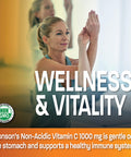 Sodium Ascorbate Non Acidic Vitamin C 1000 Mg Tablets - Gentle On The Stomach - Immune System Booster - Powerful Antioxidant - Non Gmo Vitamin C Supplement, 250 Count