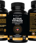 Thyroid Support: Powerful Blend Of Ashwagandha, Iodine, Selenium, Magnesium, Zinc, Vitamin B12 & More For Optimal Health - 60 Capsules