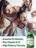 Vitamin B Complex | Plus B12 | 165 Tablets | Vegetarian, Non-GMO & Gluten | by Nature's Truth
