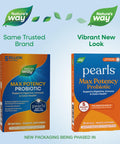Nature'S Way Pearls Max Potency Probiotic For Men And Women Supports Digestive Immune Colon Health 5 Billion Live Cultures No Refrigeration Required 30 Softgels