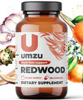 UMZU Redwood Nitric Oxide Booster Capsules 30 Day Supply N.O. Supplement for Circulatory Support