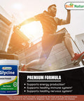 Best Naturals Glycine Powder 1 LB - Neurotransmitter & Relaxation Support