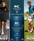 Kinetica Sports Collagen Powder - Berry Flavour | 350g | 5g FORTIGEL Bovine Collagen/Serve 320mg Vitamin C 5ÃƒÅ½Ã‚Â¼g Vitamin D 100mg Hyaluronic Acid & 500mg Glucosamine Sulphate | Joint & Muscle Support
