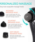 Daiwa Felicity Electric Handheld Massager - Deep Tissue, Back, Neck, Shoulder, Leg, And Calf Muscle Massager - Fsa Hsa Eligible Massage Machine With Heat For Pain And Stress Relief