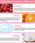 KFG Women's Probiotic 100 Billion CFUs 20 Strains with Organic Prebiotics Cranberry & D Mannose for Boost Immune Digestive Gut Vaginal & Urinary Health Gluten Dairy & Soy Free 100 Tablets.