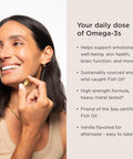 JSHealth High Strength Fish Oil Supplements - Omega 3 Fish Oil - Made With Wild-Caught Fish - Omega 3 Supplement, 60 Capsules