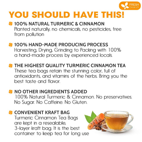 FreshDrinkUS, Premium 50 Mulberry Leaf Tea Bags, 100% Natural & Pure from Mulberry Leaves. Herbal Tea. Made with Natural Material Tea Bags. No Sugar, No Caffeine, No Gluten, Vegan.