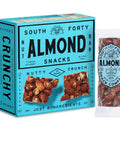 South 40 Snacks Crunchy Nut Bars, Mix of 6 Variety Pack, Touch of Honey, Natural Protein (40g Bar, Pack of 12)