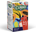 Curad Kendra Dandy Designer Adhesive Fabric Bandages (50 Count Variety Pack) 4 Colorful Patterns 35 count Standard Bandages & 15 count XL Bandages