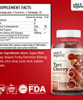 Wild & Organic Tart Cherry Gummies - Uric Support and Joint Support Supplement with Vitamin C | Substitute to Tart Cherry Extract Capsules, Pills, Juice or Powder | Vegan, | 60 Chews