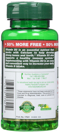 Nature's Bounty Nature'S Bounty D 2000 Iu Softgels 150 Count